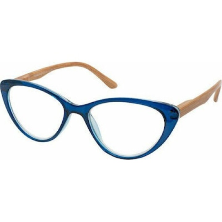 Ochelari vedere, EYELEAD, lemn, albastru, 0.75-4.00 dioptrii