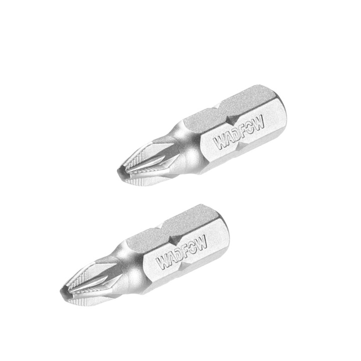 Set 2 biti Wadfow, prindere Hex, CR-V, lungime 25mm, tip varf PZ1