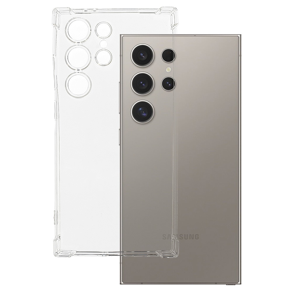 Husa protectie pentru Samsung Galaxy S24 Ultra Anti-Shock 1.5mm cu protectie lentile, transparent