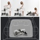 Carucior multifunctional 3 in 1, Forma anatomica pentru landou, Suspensie dubla si Geanta scutece, Gri