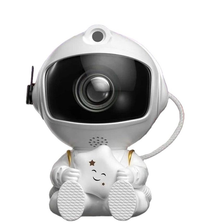 Lampa de veghe pentru copii Extralink MINI, proiectie stelara si galactica, rotire 360°, control remote