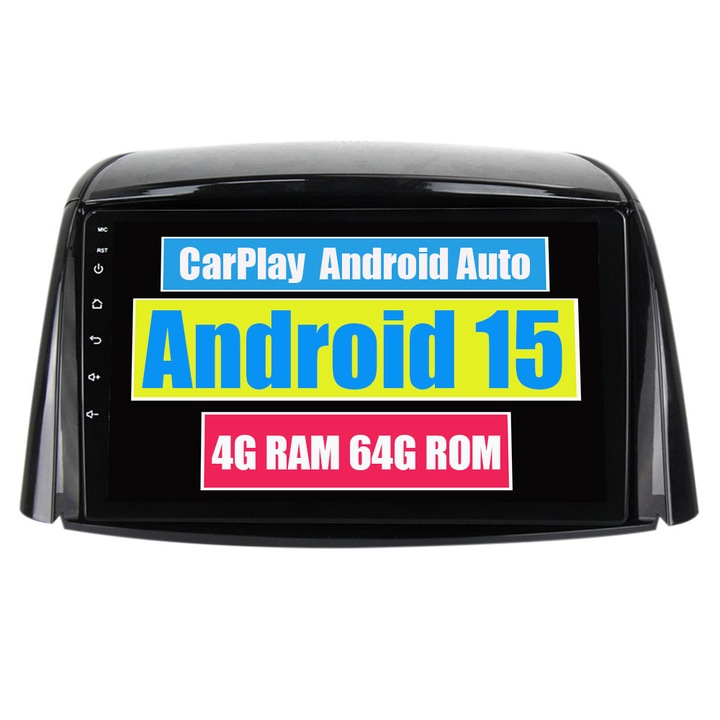 Navigatie GPS pentru Renault Koleos 2008-2016 CarPlay Android Auto Stereo Radio Bluetooth 4GB RAM, 64GB ROM