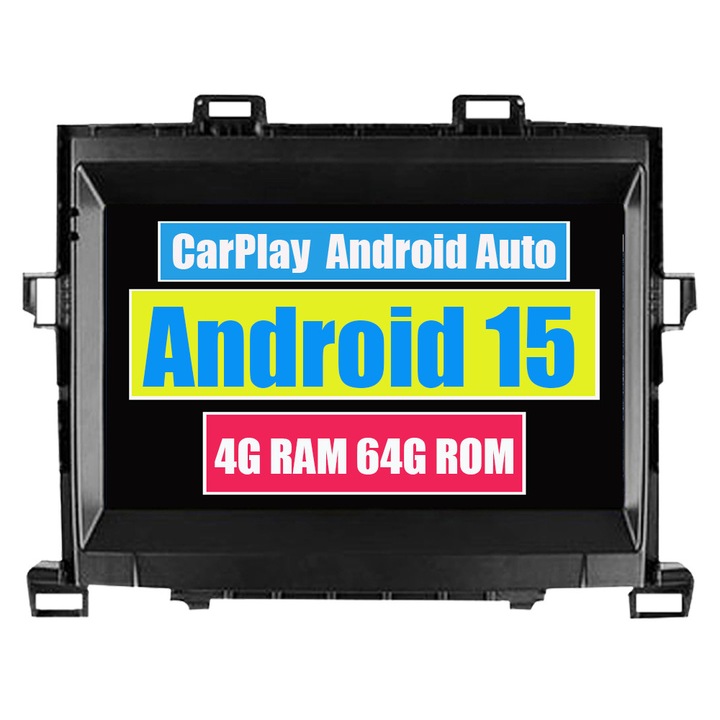 Navigatie GPS pentru Toyota Alphard H20 2008-2014 CarPlay Android Auto Stereo Radio Bluetooth 4GB RAM, 64GB ROM