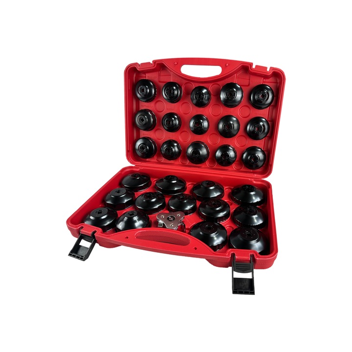 Olajszűrő kupak kulcs készlet, GeboTools, 30 db