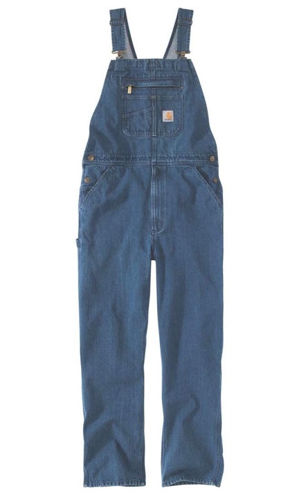 Salopeta Carhartt Loose Fit Denim, Bumbac, Albastru, W42-L30 Standard