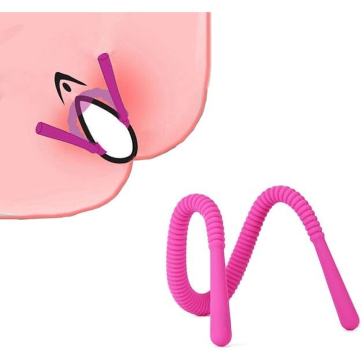 Спекулум за вагинално разширение Nybgyy, Регулируем, Силиконов, Розов