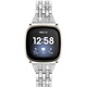 Okosóra szíj, rozsdamentes acél, kompatibilis a Fitbit Versa 4 / Fitbit Versa 4 / Fitbit Versa 3 / Fitbit Sense 2 / Fitbit Sense/Sense, ezüst
