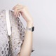 Okosóra szíj, rozsdamentes acél, kompatibilis a Fitbit Versa 4 / Fitbit Versa 4 / Fitbit Versa 3 / Fitbit Sense 2 / Fitbit Sense/Sense, ezüst