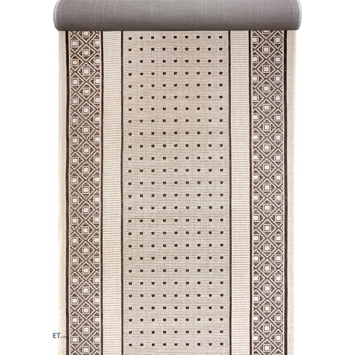 Juta Futószőnyeg, Home Vista, Natura 903, bézs / barna, 100x600 cm