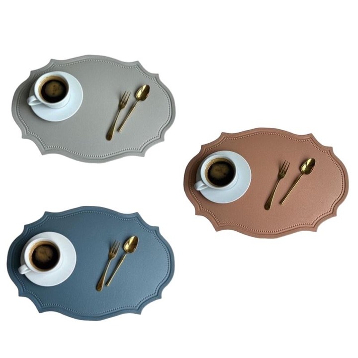 Set 3 bucati Servete Retro, Impermeabile si Rezistente la Ulei, Multicolor, 43x30cm