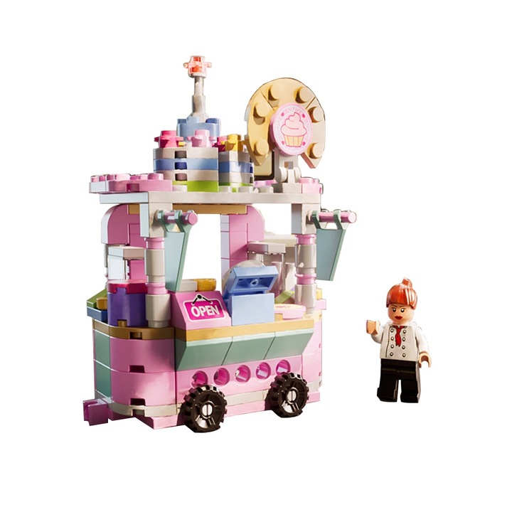 Set de constructie, Arhitectura Classic, multicolor, 157 piese, 11x8.9x8cm, pentru baieti 6 ani