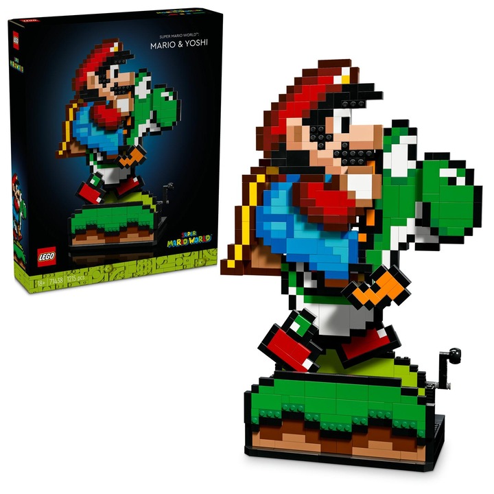 LEGO® Super Mario™ - Super Mario World: Mario si Yoshi 71438, 1215 piese