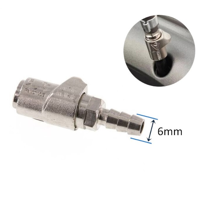 Supapa pentru umflare pneuri cu blocare usoara si deblocare catre valva 6mm