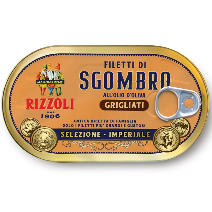 File de macrou grill in ulei de masline,Rizzoli, 160g