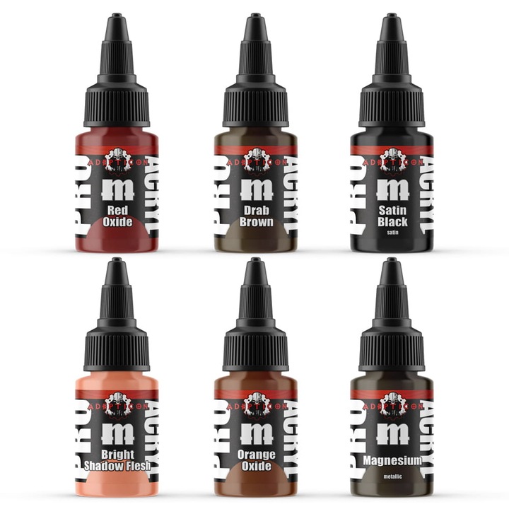 Festékkészlet Pro Acryl AdeptiCon Spray Team, Monument Hobbies, 6x22 ml
