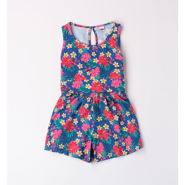 Compleu top si pantaloni scurti pentru fete, I Do, 4.8896, Multicolor, 140-152 cm