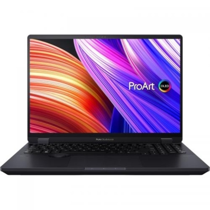 Laptop ASUS ProArt StudioBook, 16" 3.2K Touchscreen, Intel® Core™ i9 13980HX pana la 5.6 GHz, 64 GB RAM DDR5, 2 TB SSD, NVIDIA® GeForce® RTX 4070 8 GB, Windows 11 Pro, Black DDR5