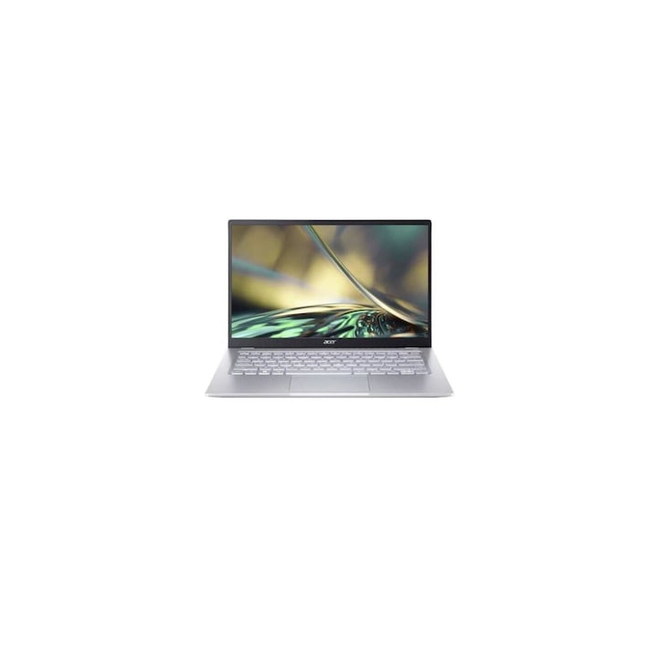 Laptop ACER Swift 3, 14" Full HD, AMD Ryzen™ 5 5625 pana la 4.3 GHz, 16 GB RAM LPDDR4x, 512 GB SSD, AMD Radeon Graphics, Free Dos, Pure Silver LPDDR4X