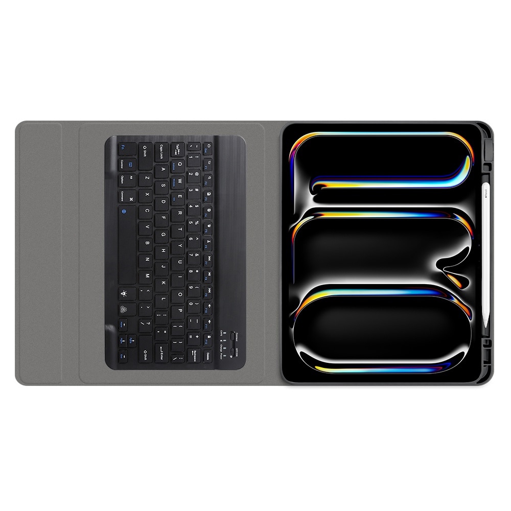 Husa cu tastatura iluminata pentru Apple iPad Pro 13 M5 / M4 (2025, 2024) negru