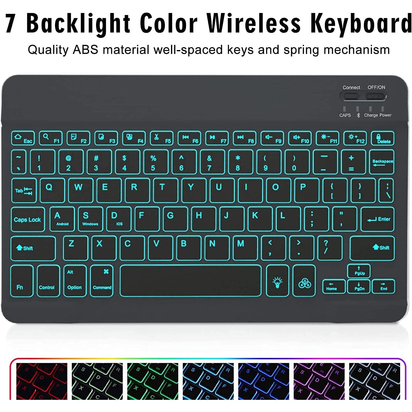 Husa cu tastatura iluminata pentru Apple iPad Pro 11 M5 / M4 (2025, 2024) negru