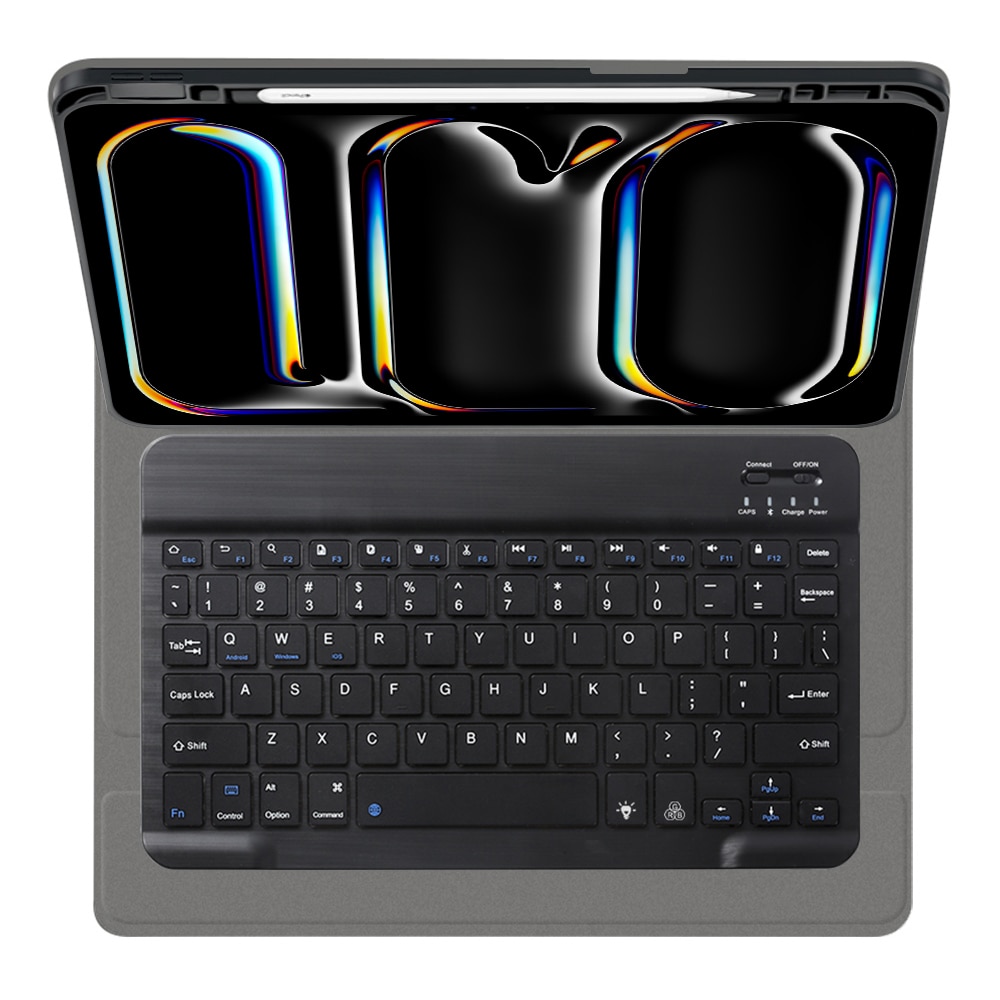 Husa cu tastatura iluminata pentru Apple iPad Pro 11 M5 / M4 (2025, 2024) negru