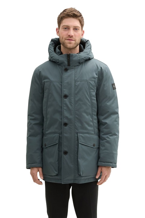 Tom Tailor, Télikabát levehető kapucnival, Púderkék