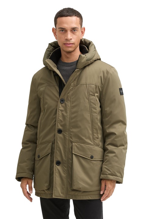 Tom Tailor, Télikabát levehető kapucnival, Khaki