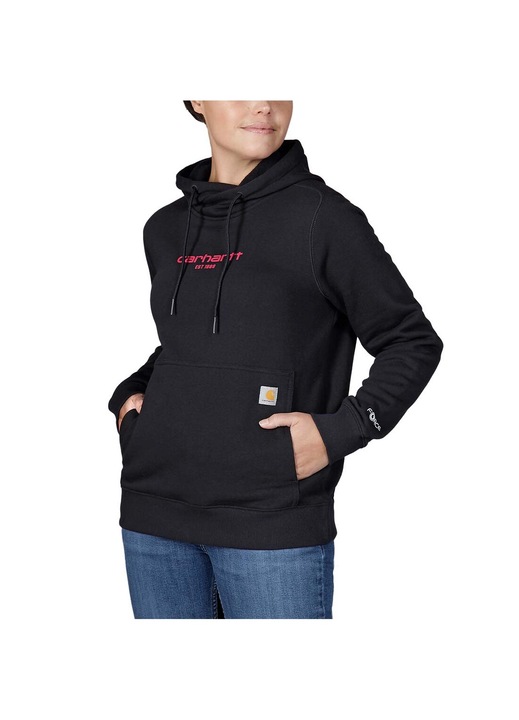 Hanorac cu logo Carhartt Force Lightweight, Bumbac/Poliester, Negru, L INTL