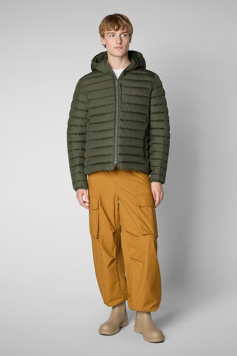 Save The Duck, Steppelt könnyű télikabát kapucnival, Khaki