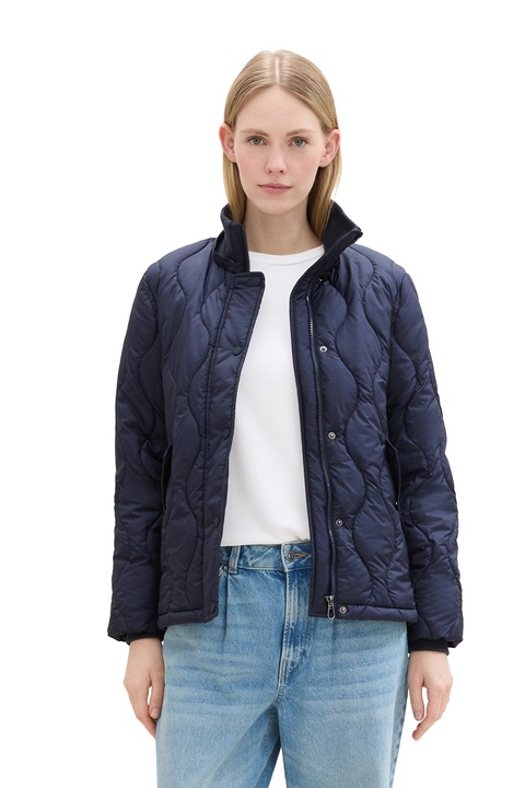 Tom Tailor, Зимно яке с качулка, Ултрамарин синьо, S