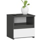 Noptiera, Akord Furniture Factory, PAL, 1 sertar, gri/alb