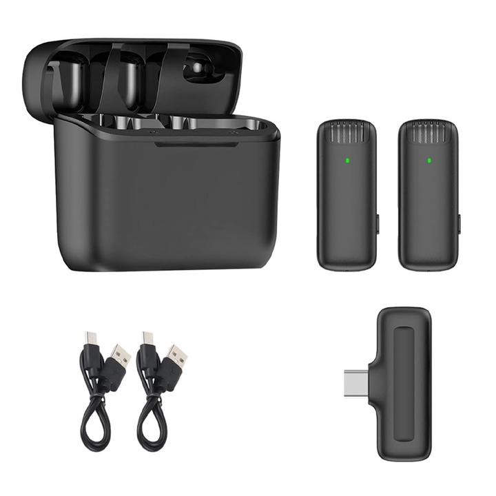 J13 2db vezeték nélküli mikrofon, Podcast és Streamekhez