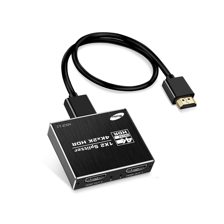 Thunder SPL-102, 1×2 HDMI 4K elosztó (HDR)