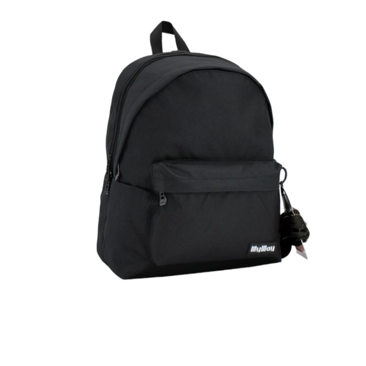 Hátizsák 2 rekesszel, fekete, 41x31x13 cm