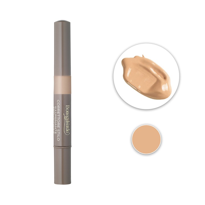 Corector stick, iluminator, cu extract de vanilie si vitamina E, aluna, 2ML, Bottega Verde