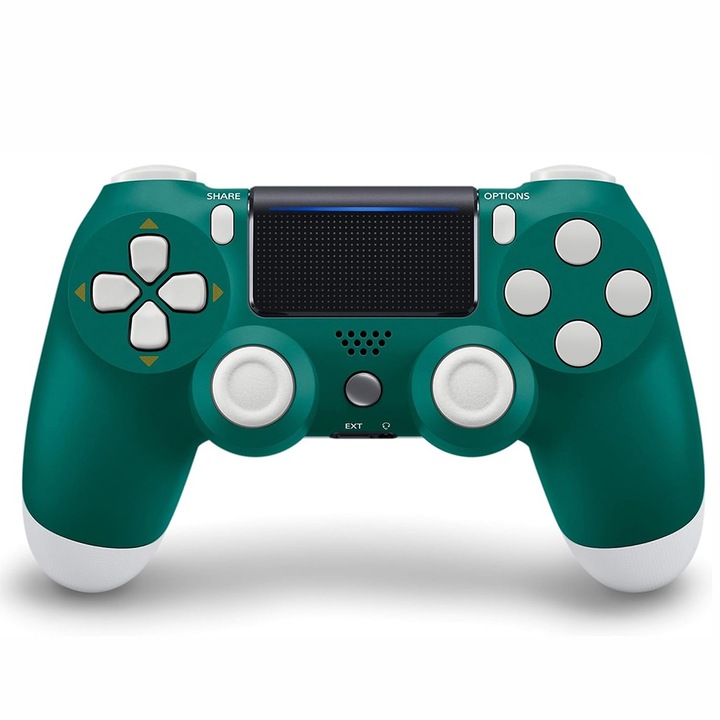 Bolongking® PS4 vezeték nélküli játékvezérlő Bluetooth Dual Shock vezeték nélküli játékvezérlő PC-hez PS4 Nintendo Switch zöld/fehér
