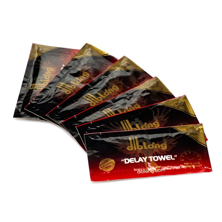 Servetele premium DIBLONG - Delay Towel, impotriva ejacularii precoce, set 6 buc