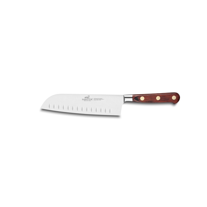 Cutit Santoku SAVEUR, alveolat, 18cm, forjat 100% - Lion Sabatier