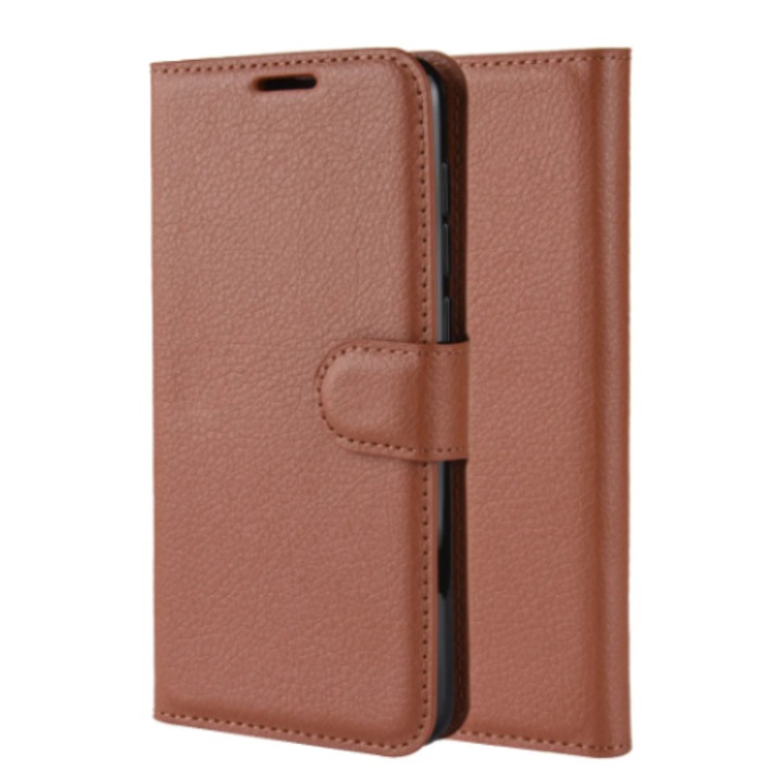 Husa pentru Xiaomi Redmi Note 13 Pro 4G/Poco M6 Pro 4G, V869, Poliuretan, Maro