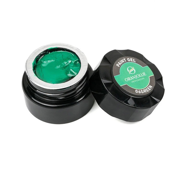Gel pentru pictura unghii, Nail Art, Nuanta Nr. 06, Verde