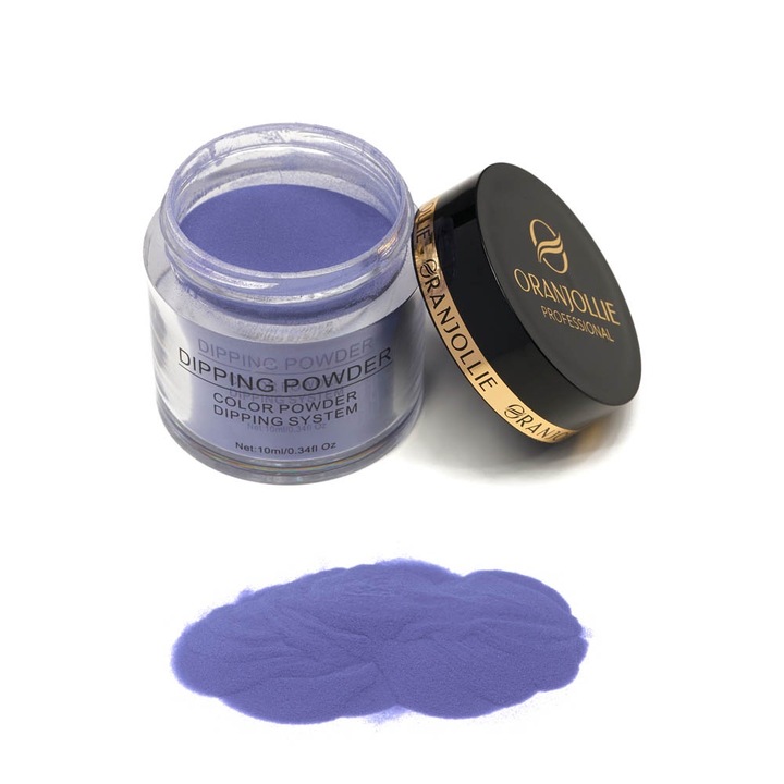 Pudra Acrilica pentru Manichiura Fara Lampa UV, Dipping Powder Nr.16, Mov inchis, 30g