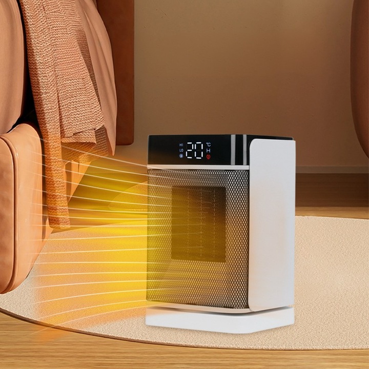 Calorifere electrice, incalzire instantanee, comutator cu temporizator, poate fi rotit la stanga si la dreapta, termostat inteligent, telecomanda, doua temperaturi reglabile, protectie la supraincalzire