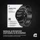 Ceas smartwatch barbati, Qualtec by Koppel®, ecran AMOLED 1.43", rezolutie 466x466, inteligent, fitness, sport, rezistent apa 3ATM, smart, notificari, wireless, apel Bluetooth, microfon HD, limba romana, curea metalica, 2 bratari incluse, AMMO PRO, negru