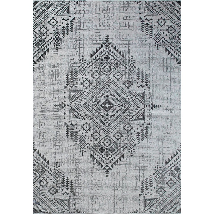 Модерен килим, Home Vista, Лили 30109, Сив, 58x110 см