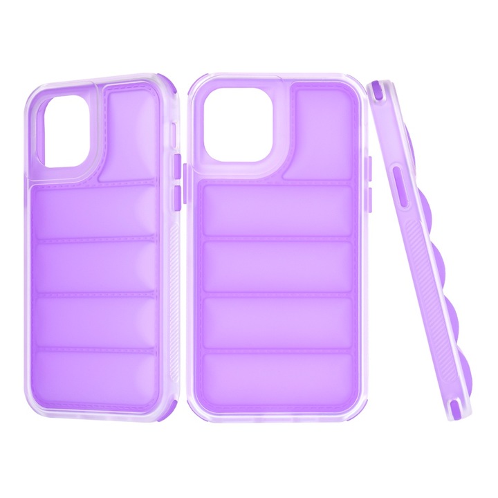 Husa compatibila cu iPhone 11 Pro, RAO Protection, Wave Shield, H36, Plastic, Violet