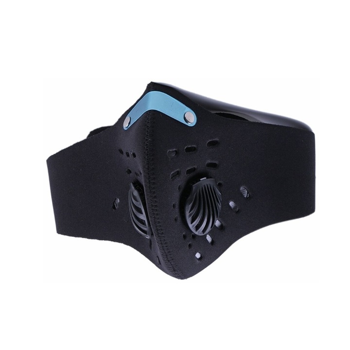 Маска против прах, PROCART, сменяеми филтри, 53 х 15 см, черна