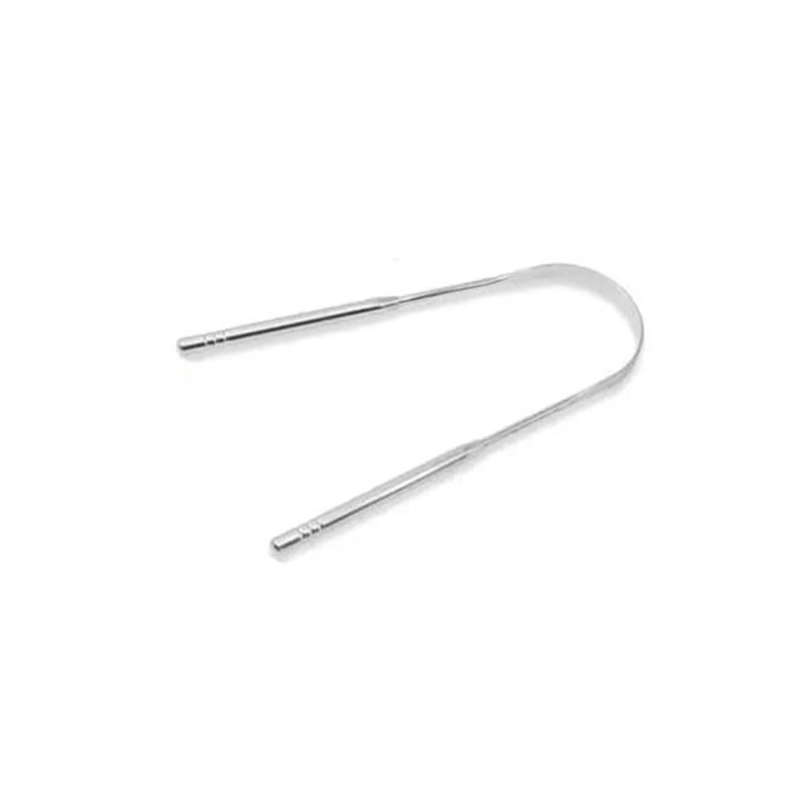 Уред за почистване на език за перфектна орална хигиена, медицинска неръждаема стомана, за деца и възрастни, размер 14 см, ОРИГИНАЛНИ ОФЕРТИ