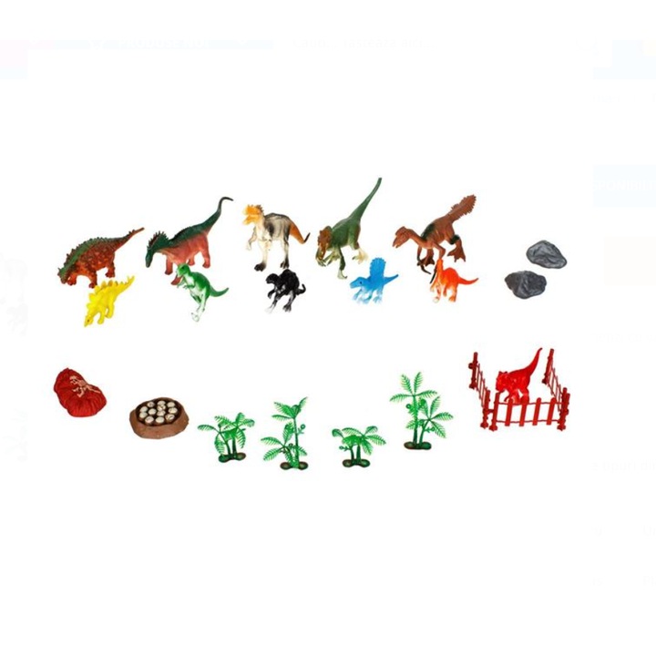 Mini műanyag dinoszauruszok 42 db