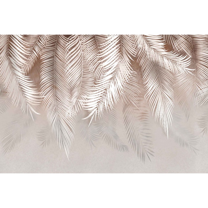 Tapéta, modern, falra, szobába, Tapéta, nappaliba, fal, dekoráció, levelek, 240x360 cm