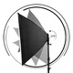 Kit de 2 softboxuri, soclu de 4 becuri, 2 trepiezi reglabili 200 cm, 8 becuri LED 20W, geanta de transport inclusa, Dactylion®